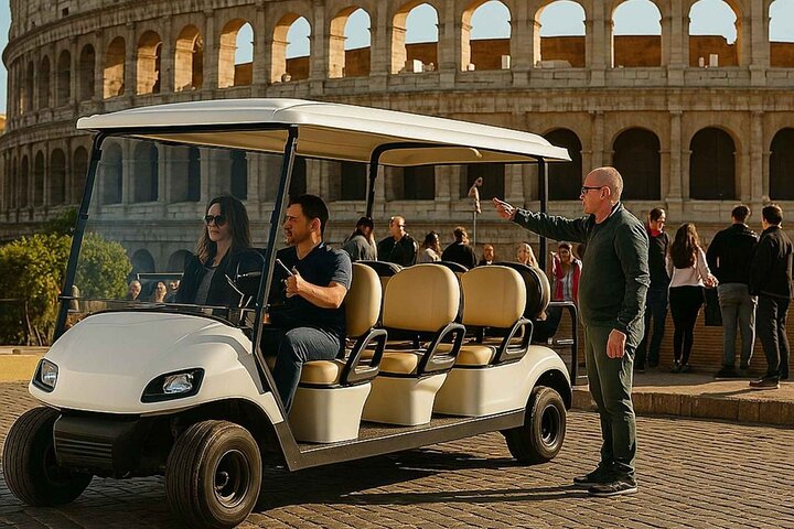 Glow of the Eternal City: Rome After Dark 3 Hours Golf Cart Ride.
