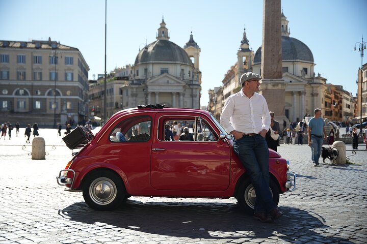 Explore Rome in Style by A Vintage Car Fiat 500