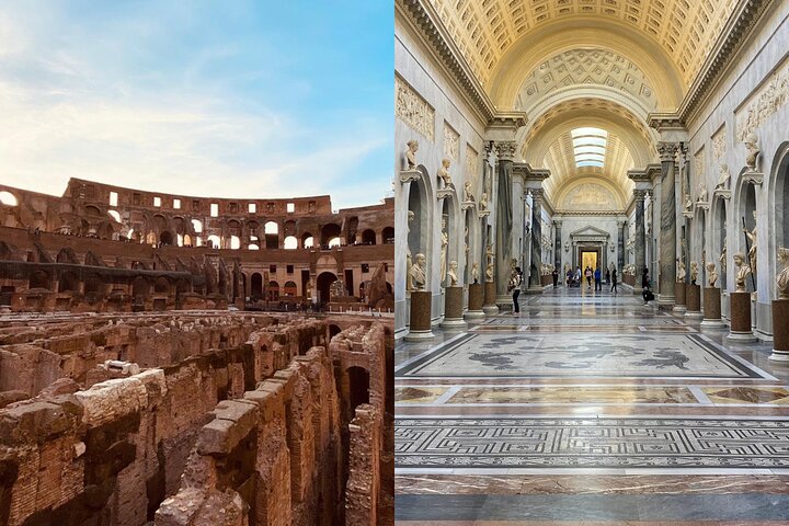 Rome: Colosseum and Vatican Museums Combo Guided Tour
