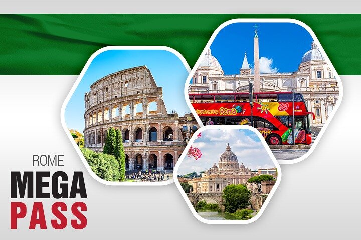 Rome MegaCombo Tickets Colosseum, Vatican & HoHo Bus