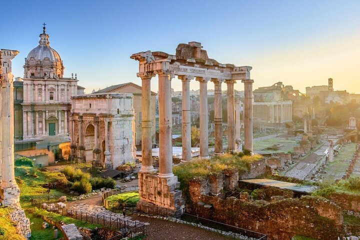 Roman Scooter Ride with Walking App Guided Tour