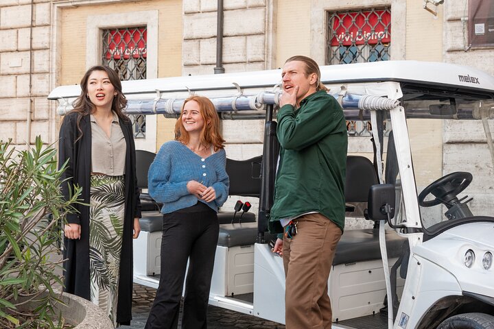 Explore Rome Highlights by Golf Cart Tour private tour