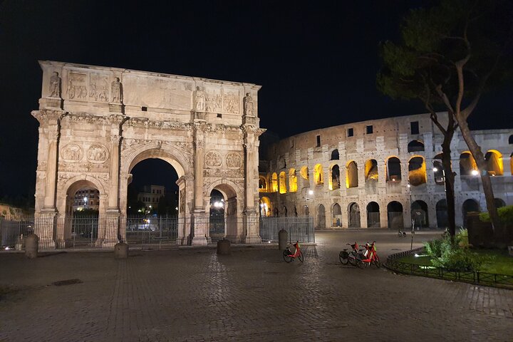 Colosseum and Ancient Rome by Night Guided Walking Tour by Maria